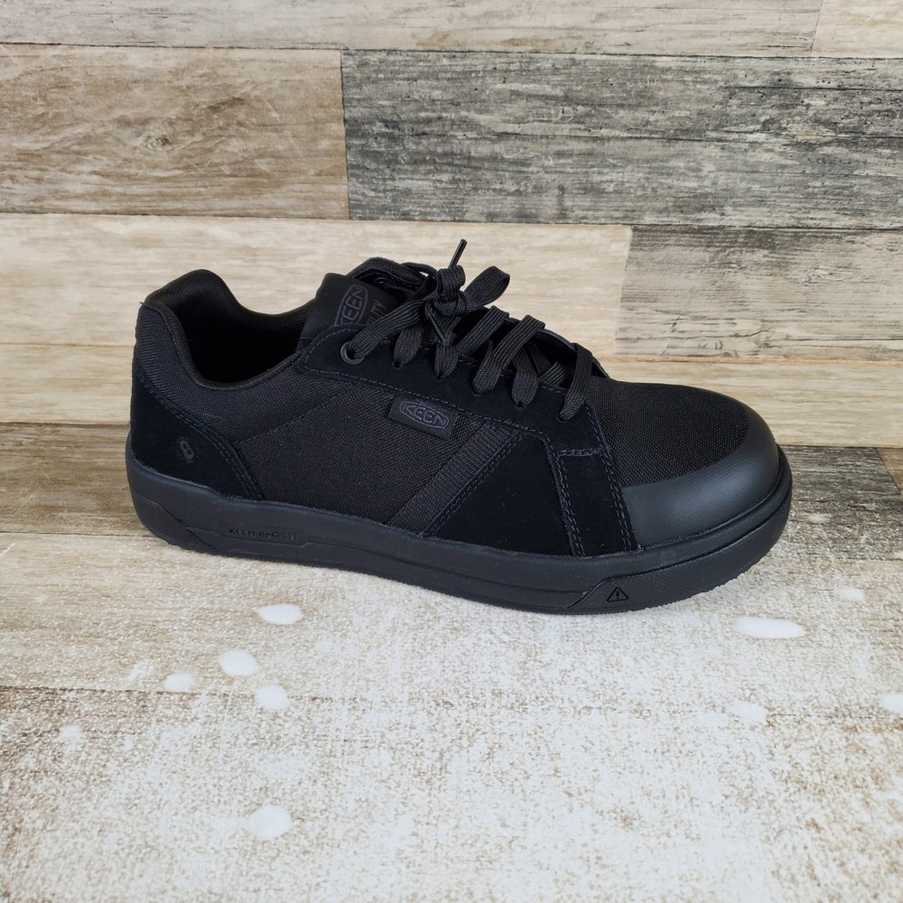Keen Utility Kenton ESD Womens Work Shoes Sz 9 W Black Mesh Lace Up Sneakers